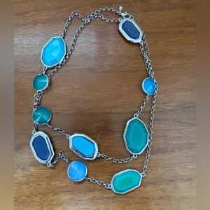 Elegant Multi-Color Gemstone Necklace, “Gemma”